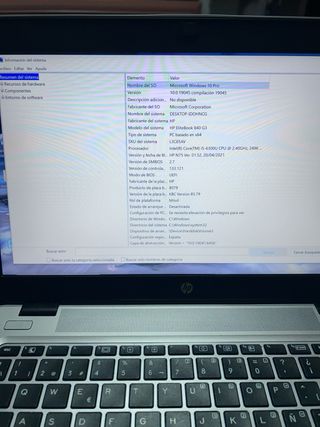 Portátil HP Gris/Plateado