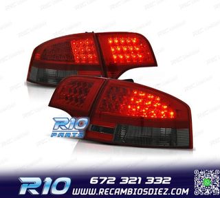 PILOTOS AUDI A4 B7 04-07 LED ROJO AHUMADO