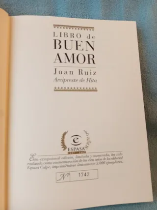 El Libro de Buen Amor. J. Ruiz. Arcipreste de Hita