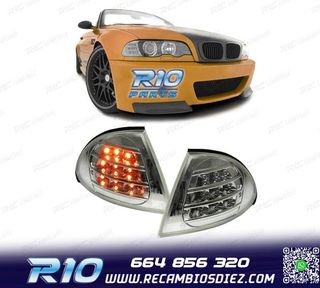 INTERMITENTES FRONTALES CROMADOS CON LED BMW E46 BERLINA 98-