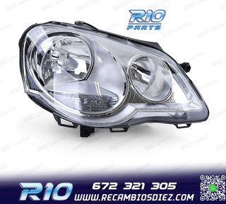 FARO DCH PARA VOLKSWAGEN VW POLO VI 05-09 CROMO