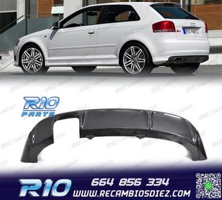 DIFUSOR AUDI A3 8P 03-08 LOOK S3