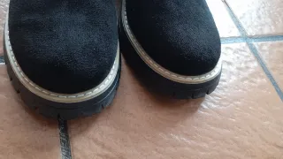 Zapatos tipo Derby Antelina Negra Suela Track 43