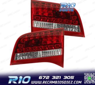 PILOTOS AUDI A6 AVANT RESTYLING 08-10 LED BLANCO ROJO