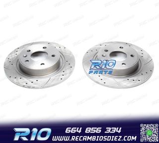 DISCOS DE FRENO PARA MITSUBISHI PERFORADOS RANURADOS