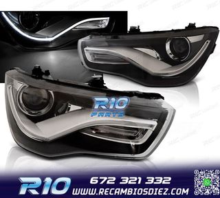 FAROS AUDI A1 10-14 TRU DRL NEGROS