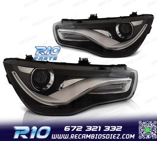 FAROS AUDI A1 10-14 TRU DRL NEGROS