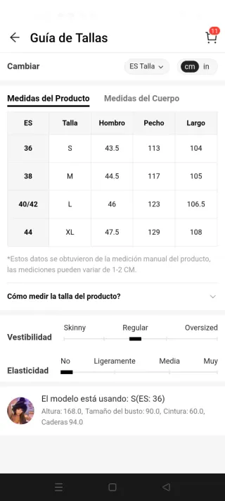 Abrigo plumífero dos tonos