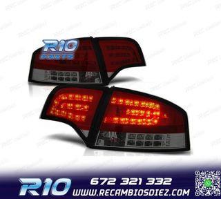 PILOTOS LED AUDI A4 B7 04-07 ROJO AHUMADO