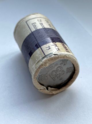 Cartucho 25 monedas 100 pesetas Juan Carlos