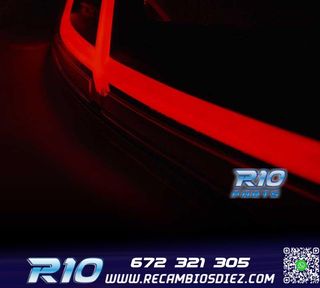 PILOTOS AUDI TT 06-14 FULL LED LIGHT BAR ROJO AHUMADO DINAMI