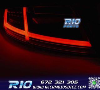 PILOTOS AUDI TT 06-14 FULL LED LIGHT BAR ROJO AHUMADO DINAMI