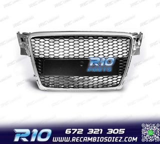 PARRILLA AUDI A4 B8 08-11 LOOK RS GRIS CLARO