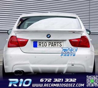 ALERON SPOILER BMW E90 05-12 LOOK M NEGRO BRILLO