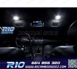 KIT 14 BOMBILLAS LED INTERIOR BMW SERIE 3 E46 SEDAN COUPE 32