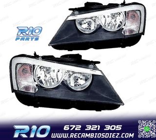 FAROS BMW X3 F25 11-13 FONDO NEGRO