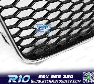 PARRILLA AUDI A5 12-16 LOOK RS5 NEGRO CROMO