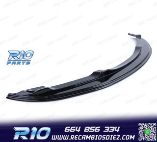 SPOILER LIP BMW E90 E91 05-08 LOOK M NEGRO BRILLO