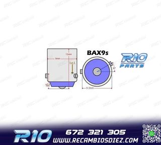 BOMBILLA LED CANBUS H6W BAX9S