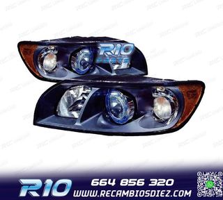 FAROS VOLVO S40 V50 04-07 FONDO NEGRO H7+HB3