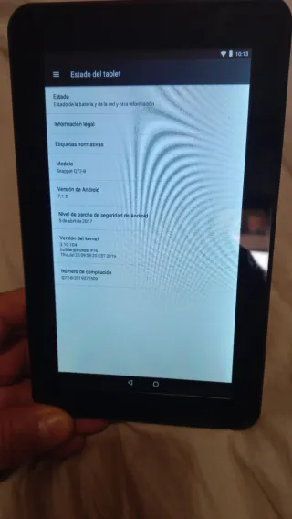 Tablet Snappet para uso educativo.