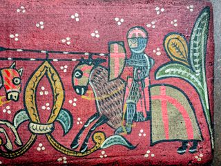 Pintura medieval artesanal