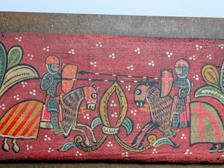 Pintura medieval artesanal