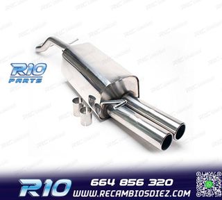 SILENCIOSO ESCAPE PARA VOLKSWAGEN VW GOLF IV 09 1996- INOX x