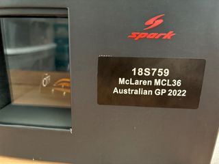 Spark McLaren MCL36 Lando Norris 1/18