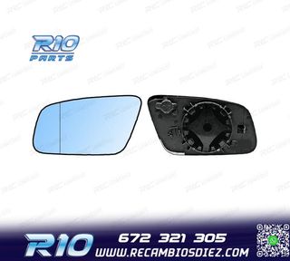 CRISTAL ESPEJO + BASE IZQUIERDO AUDI A3 8L 00-03