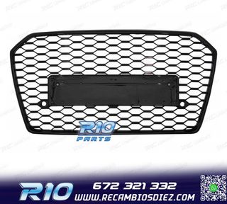 PARRILLA AUDI A6 4G 14-18 LOOK RS6 NEGRO BRILLO