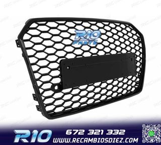PARRILLA AUDI A6 4G 14-18 LOOK RS6 NEGRO BRILLO