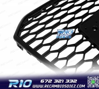 PARRILLA AUDI A6 4G 14-18 LOOK RS6 NEGRO BRILLO