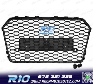 PARRILLA AUDI A6 4G 14-18 LOOK RS6 NEGRO BRILLO