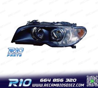 FARO IZQ + INTERMITENTE BMW SERIE 3 E46 COUPÉ FONDO NEGRO