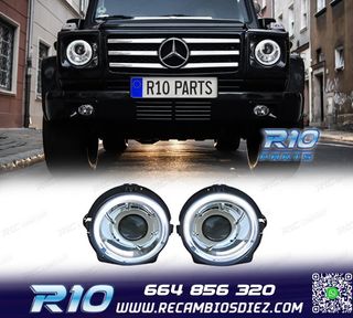 FAROS MERCEDES CLASE G W463 89-18 LOOK AMG G55 LED BLANCO