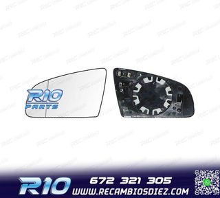 CRISTAL ESPEJO BASE IZQUIERDO AUDI A4 B7 04-08