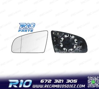 CRISTAL ESPEJO + BASE IZQUIERDO AUDI A6 C6 4F 04-08