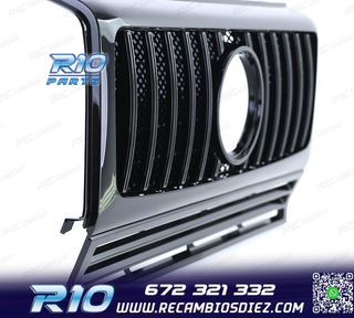 PARRILLA MERCEDES CLASE G W463 90-18 LOOK AMG NEGRO BRILLO