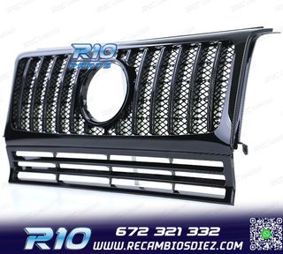 PARRILLA MERCEDES CLASE G W463 90-18 LOOK AMG NEGRO BRILLO