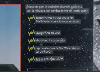 Darth Vader Power Talker Mask Star Wars 1995