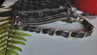 Borsetta Guess Jeans Nera con Borchie