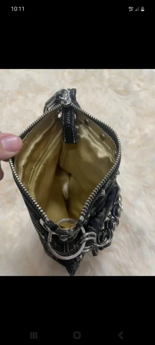 Borsetta Guess Jeans Nera con Borchie