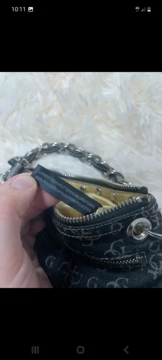 Borsetta Guess Jeans Nera con Borchie