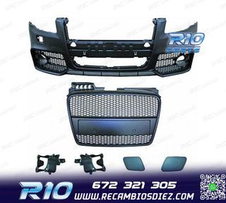 PARAGOLPES DELANTERO AUDI A4 04-07 LOOK RS4 NEGRO