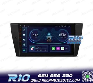 RADIO GPS ANDROID 14 BMW E90 E91 E92 E93 PANTALLA 9" TACTIL
