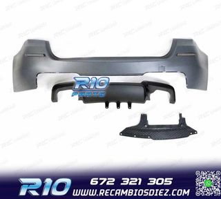 PARAGOLPES TRASERO BMW F11 10-17 LOOK M5 DOBLE SALIDA