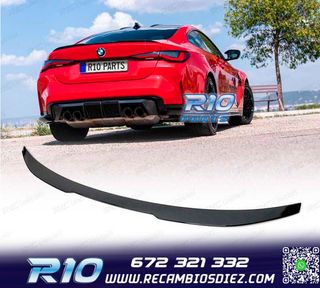 ALERON SPOILER BMW G22 LOOK M4 NEGRO BRILLO