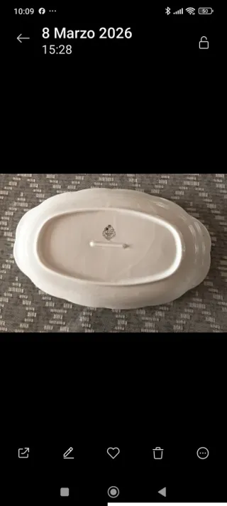 Vajilla Santa Clara 2 Rabaneras Porcelana blanco