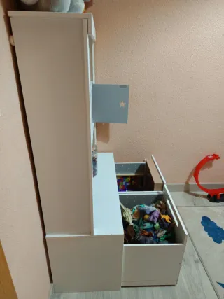 Mueble Estantería Infantil Blanco.